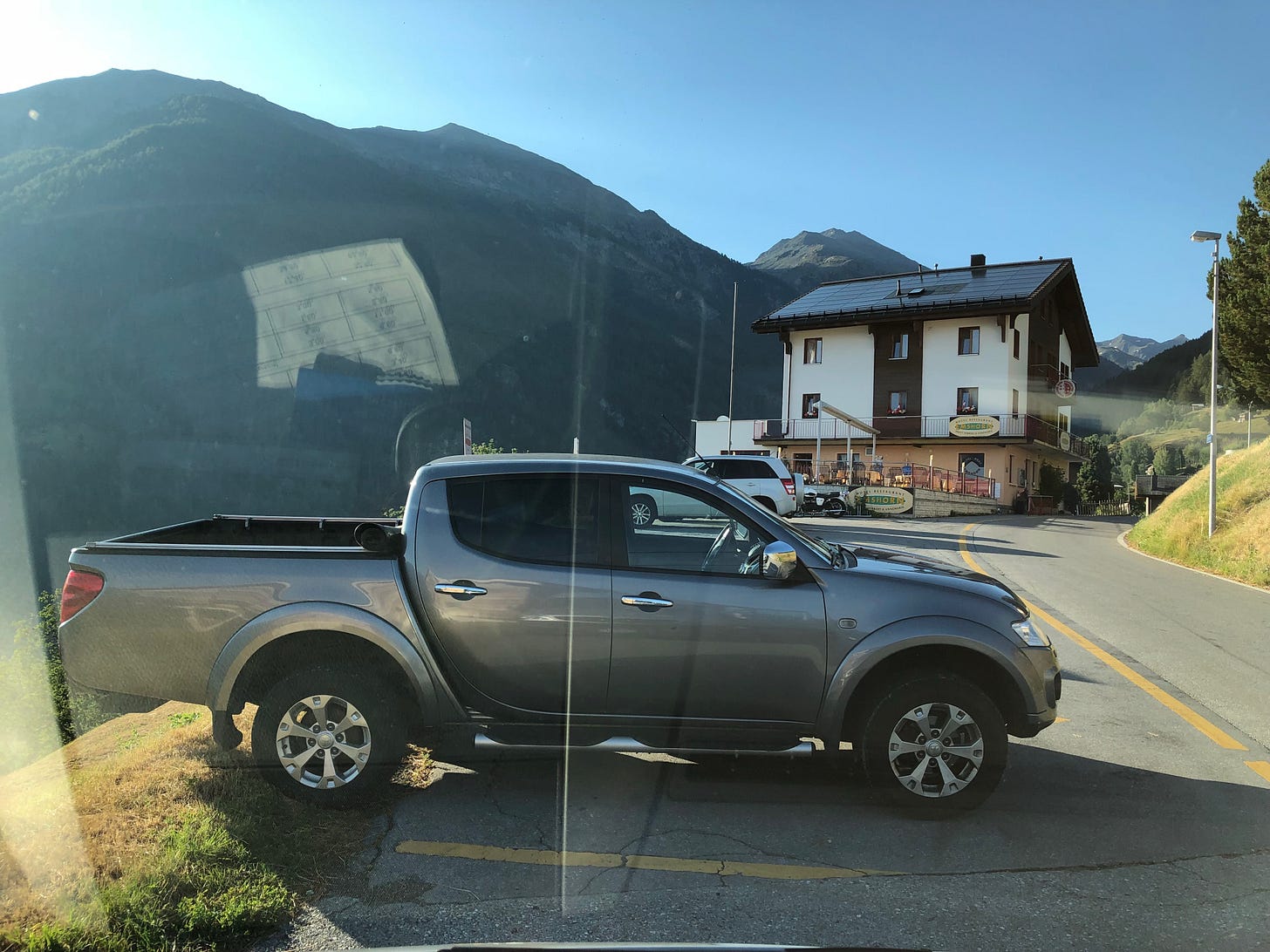 Our hotel in Oberems. This might be most of the town.