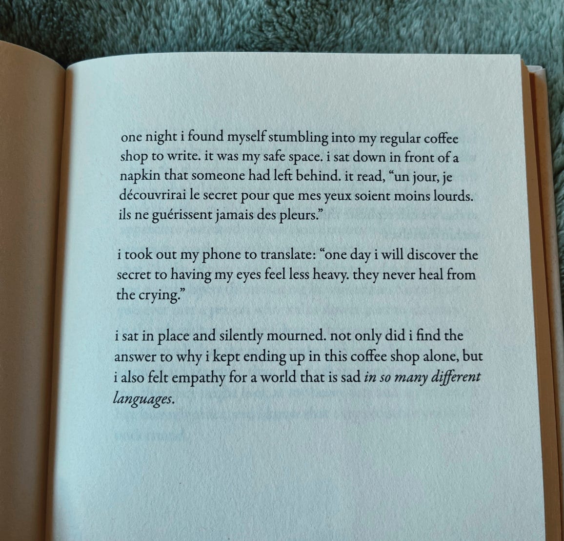 a photo of a poem by brianna pastor
