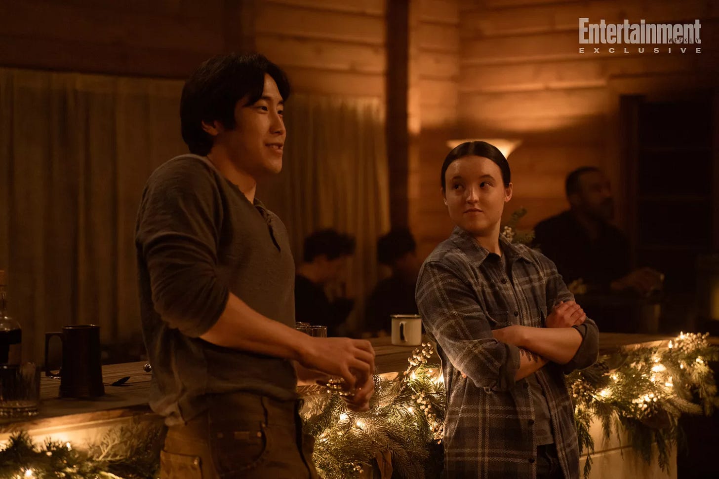 The Last of Us Season 2 Young Mazino and Bella Ramsey The Last of Us Season 2 Young Mazino and Bella Ramsey