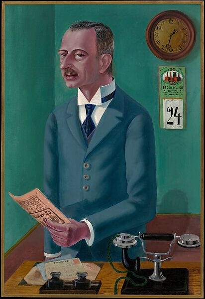Otto Dix - The Businessman Max Roesberg, Dresden - The Metropolitan Museum  of Art