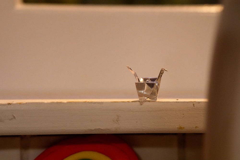 Jack's origami bird in Line of Fire Episode 3, "There Are Two Wolves" Jack's origami bird in Line of Fire Episode 3, "There Are Two Wolves"
