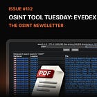 The OSINT Newsletter - Issue #112