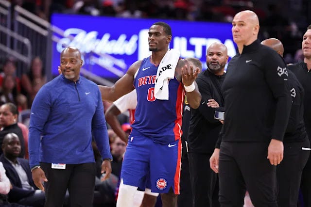 Detroit Pistons fight through foul woes, Jalen Duren ejection for 115-111 win over Rockets - Yahoo Sports Detroit Pistons fight through foul woes, Jalen Duren ejection for 115-111 win over Rockets - Yahoo Sports