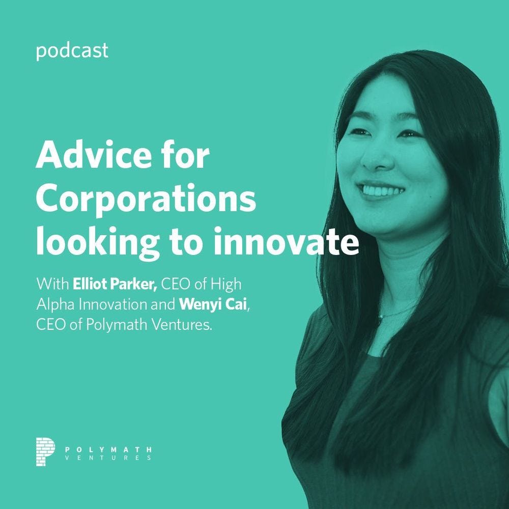 Advice for Corporations looking to innovate