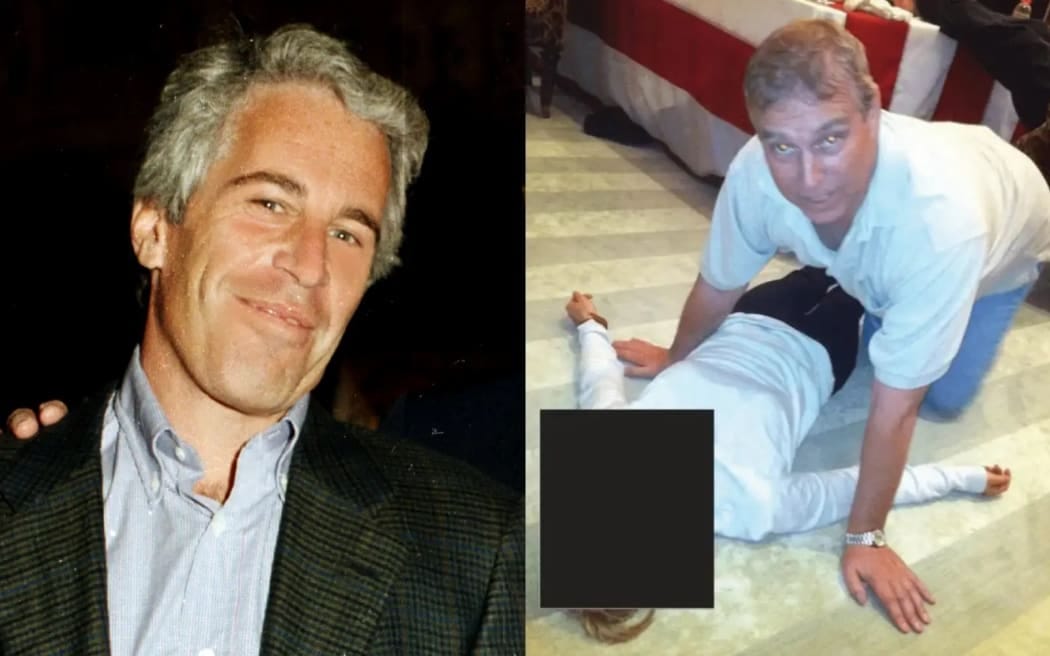 Latest Epstein files show ex-prince Andrew Mountbatten-Windsor on all  fours, kneeling over woman | RNZ News