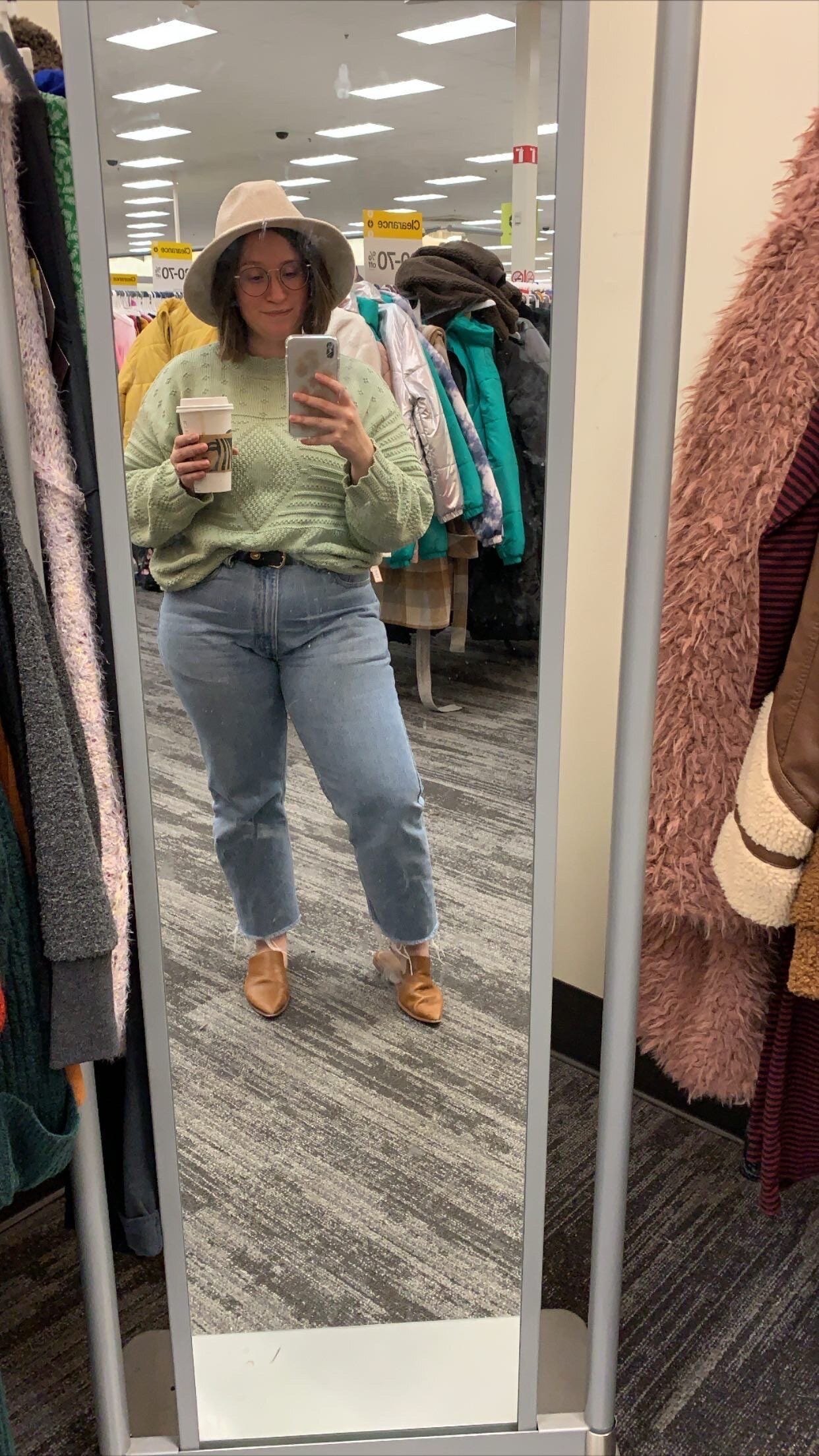 Basic girl at Target, Starbucks and pistachio sweater - Random Sh*t I Love - Monthly Favorites, January 2020