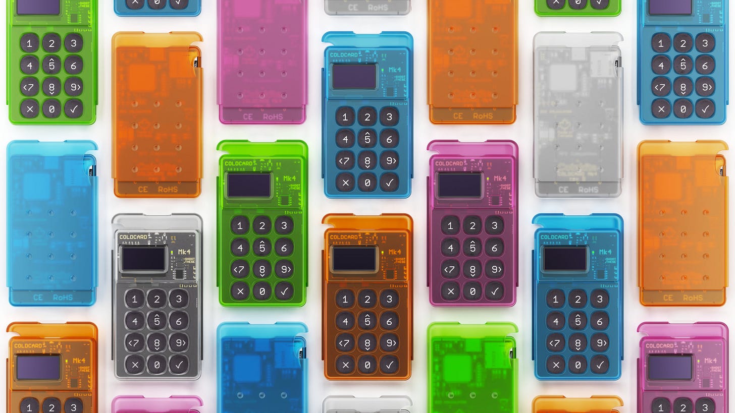 COLDCARD on Twitter: "Multi-color-multi-sig https://t.co/JIZ4dkKT77" /  Twitter