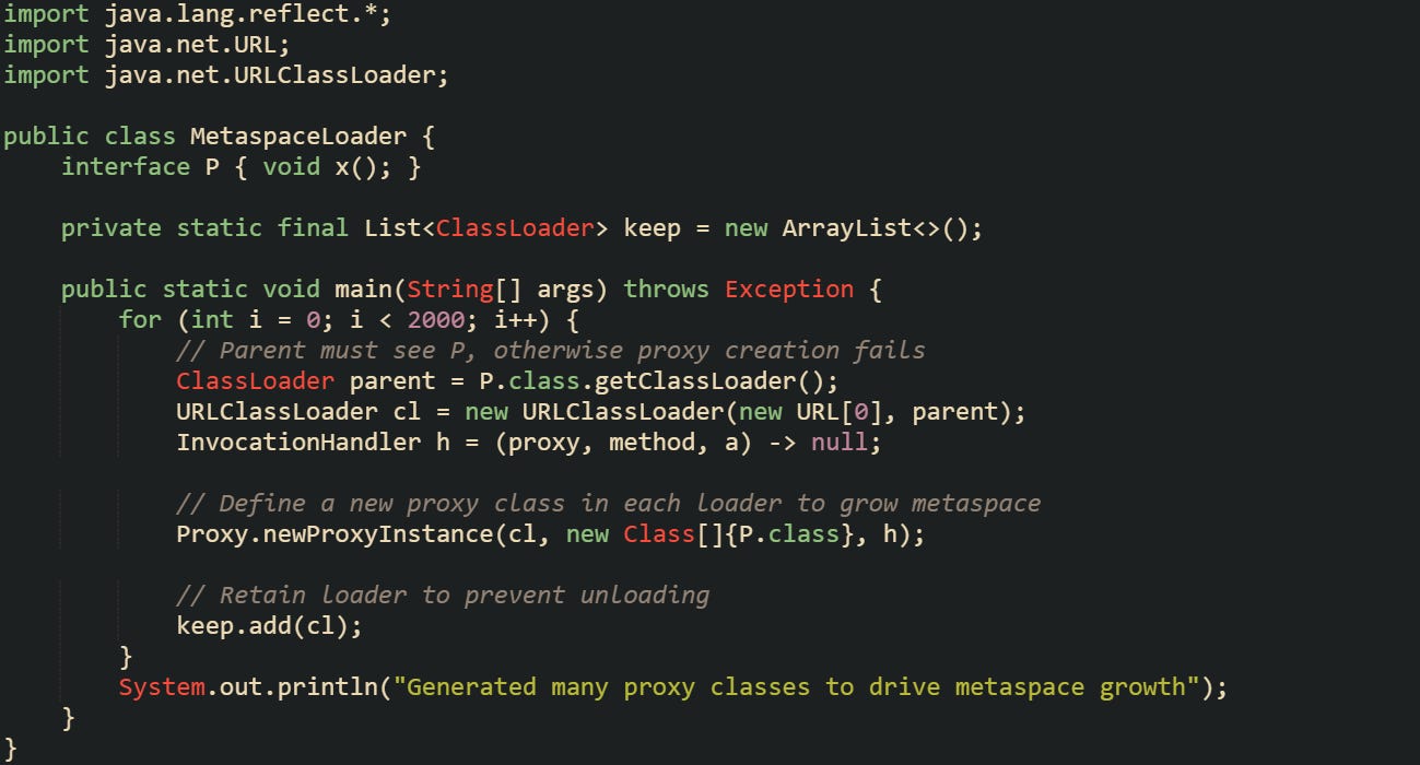 Memory Footprint Tracking in Spring Boot Production Environments