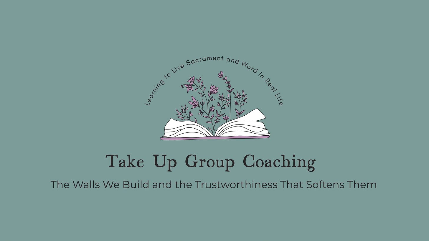 The Walls We Build - Elizabeth Foss | Take Up & Live