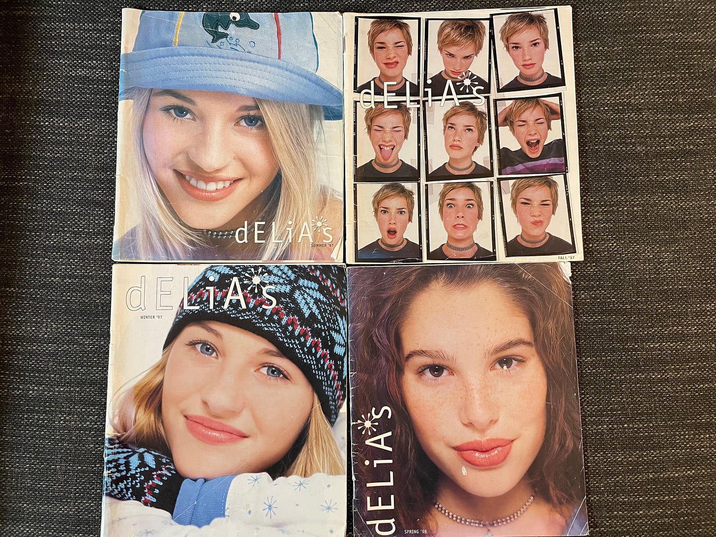 4 retro Delia's catalogs