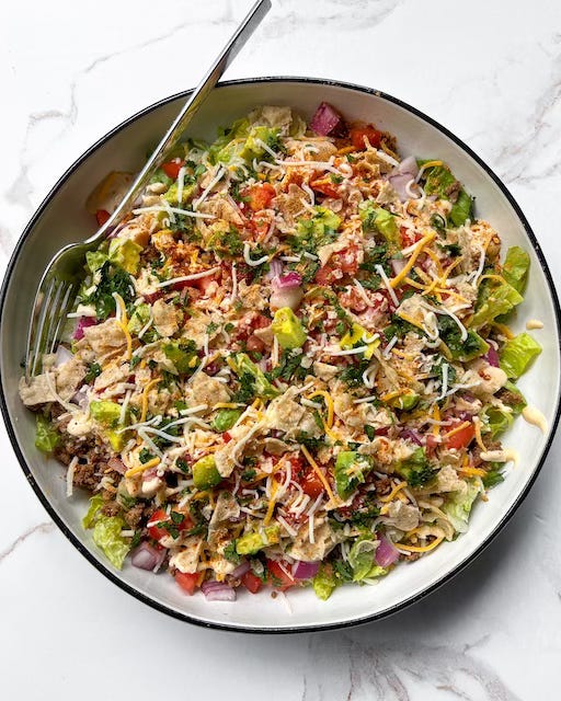 Super Fresh Chopped Taco Salad