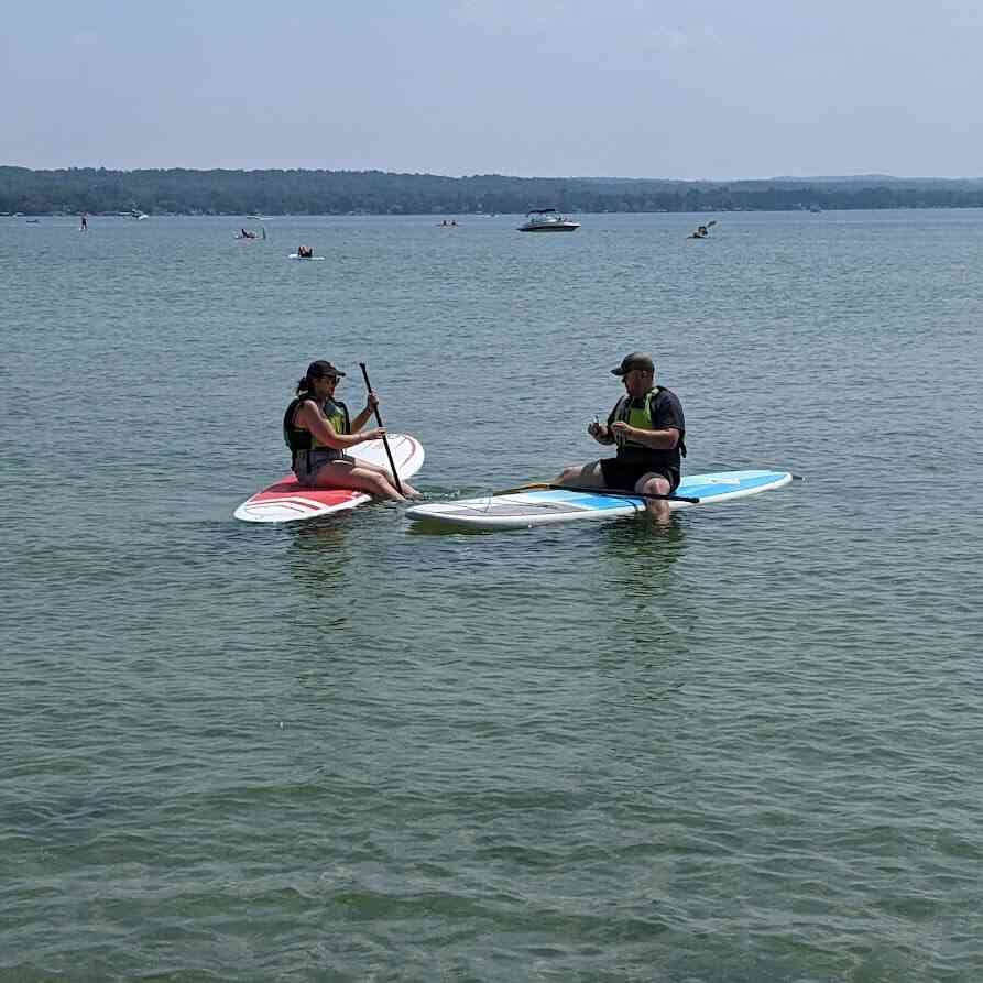 4th of July around Rochester - Canandaigua Lake sitting on paddle boards