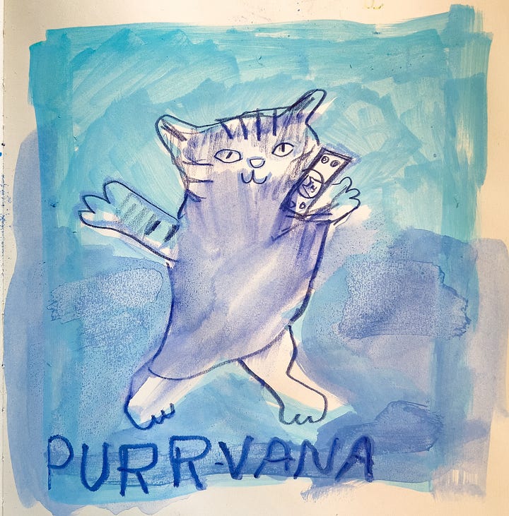 kittens from album covers illustrations