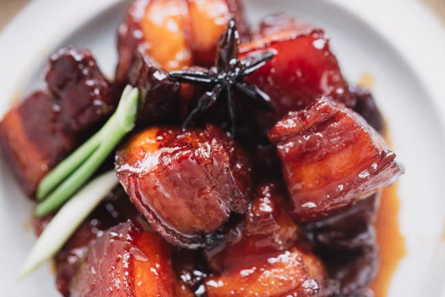 Red-cooked pork belly