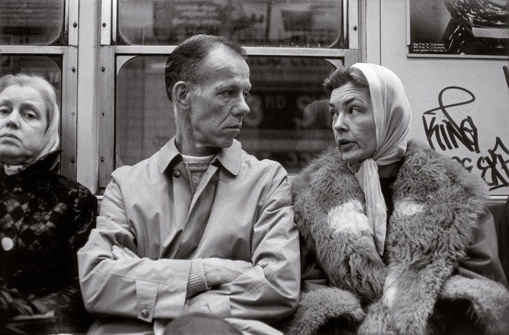 Helen Levitt, New York City Subway, 1975.