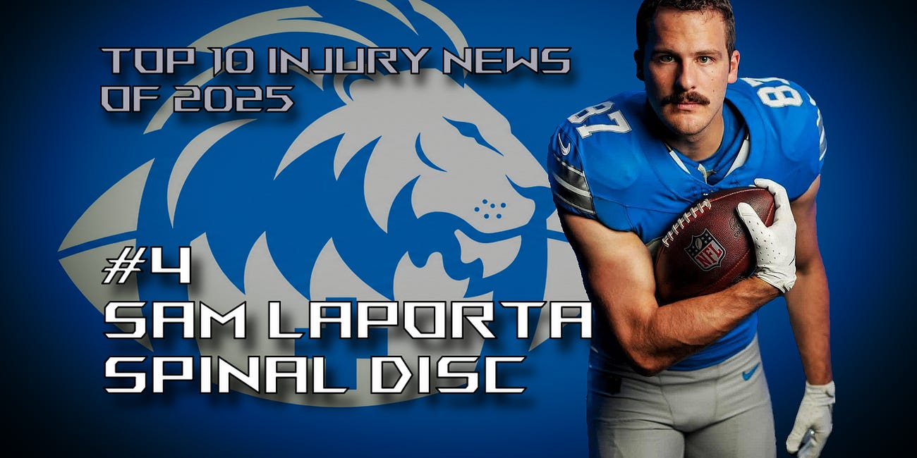 Lions Top 10 Injury News of 2025: #4 Sam LaPorta Spinal Disc
