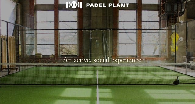 Padel court at Padel Plant in Richmond, VA
