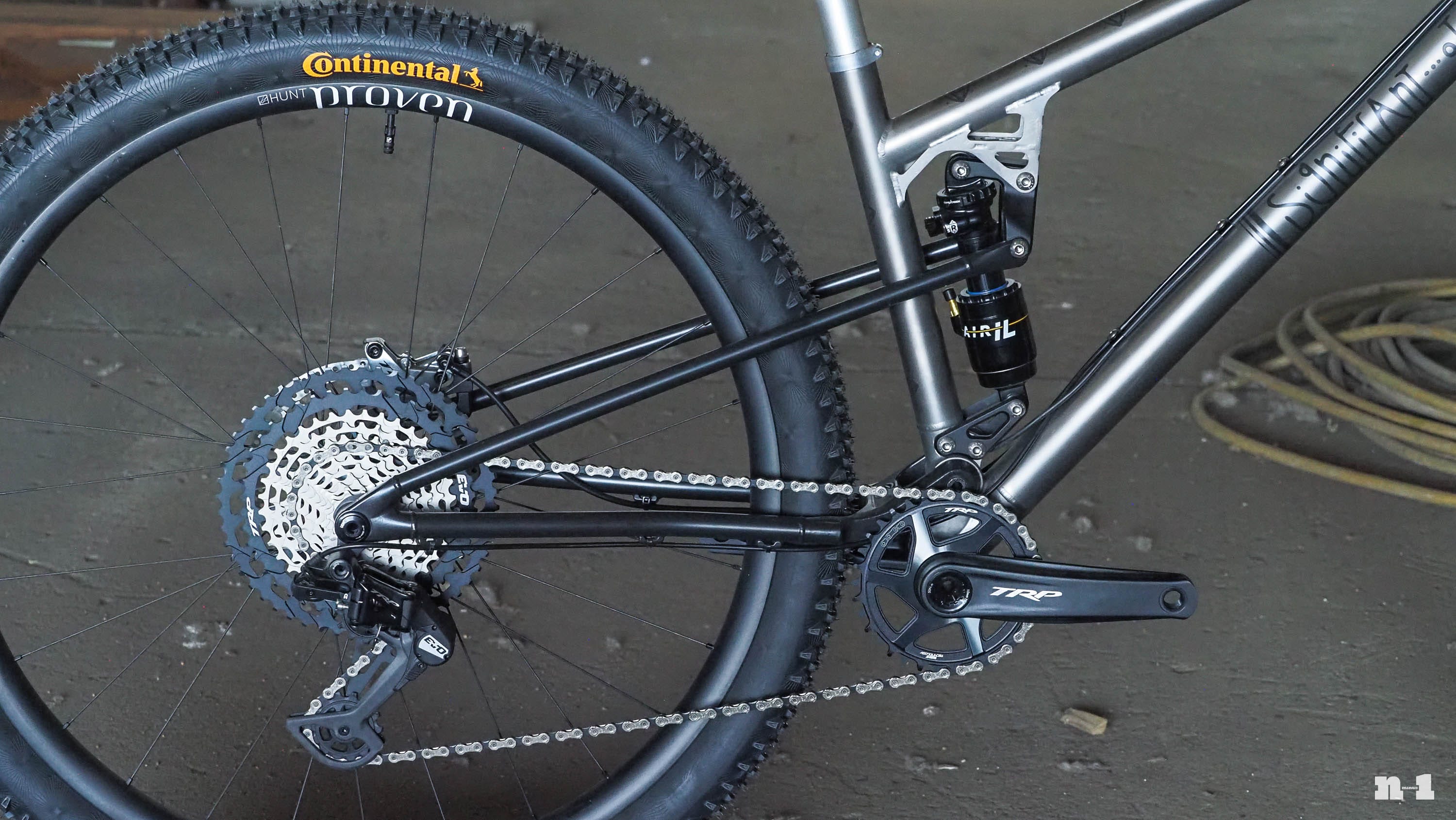 Significant Other Ded Reckin full-suspension bike drivetrain