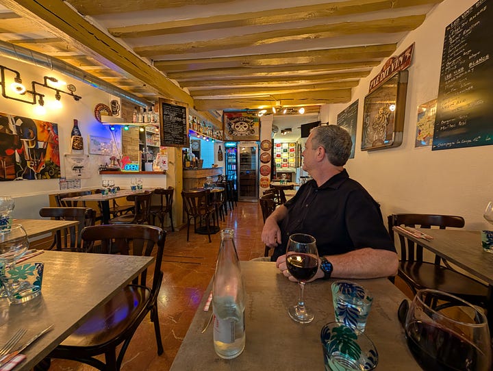 Foods at a Parisien restaurant