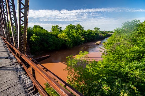 scenes from an old historic bridge