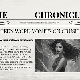 📷 The One Who Ruined Everything: How I Word Vomited on My Crush