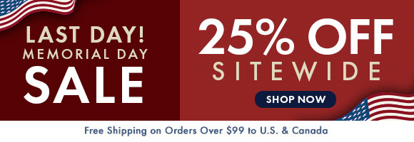 Memorial Day Sale: Get 25% Off Sitewide