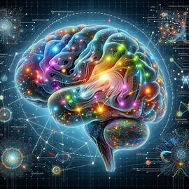 A detailed illustration of the Brain Language Model (BrainLM) in action. The image should depict a human brain with highlighted neural networks and dynamic activity patterns. Key areas of the brain should be illuminated in different colors to represent active regions, with neural pathways connecting them. Overlay elements of AI and deep learning models, such as neural network diagrams or data flow arrows, to illustrate the integration of technology. The image should convey the fusion of neuroscience and artificial intelligence, emphasizing the model's role in decoding and mapping brain activity. Image 1 of 4 A detailed illustration of the Brain Language Model (BrainLM) in action. The image should depict a human brain with highlighted neural networks and dynamic activity patterns. Key areas of the brain should be illuminated in different colors to represent active regions, with neural pathways connecting them. Overlay elements of AI and deep learning models, such as neural network diagrams or data flow arrows, to illustrate the integration of technology. The image should convey the fusion of neuroscience and artificial intelligence, emphasizing the model's role in decoding and mapping brain activity. Image 1 of 4