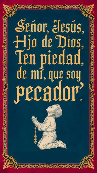 Oración de Jesús., Señor Jesús, Hijo de Dios, ten piedad de mi que soy  pecador., #catolicos #fe #espiritusanto🕊🔥 #biblia #oraciones #iglesia  #misericordia #jesuscristo #virgendeguadalupe #esperanza ...