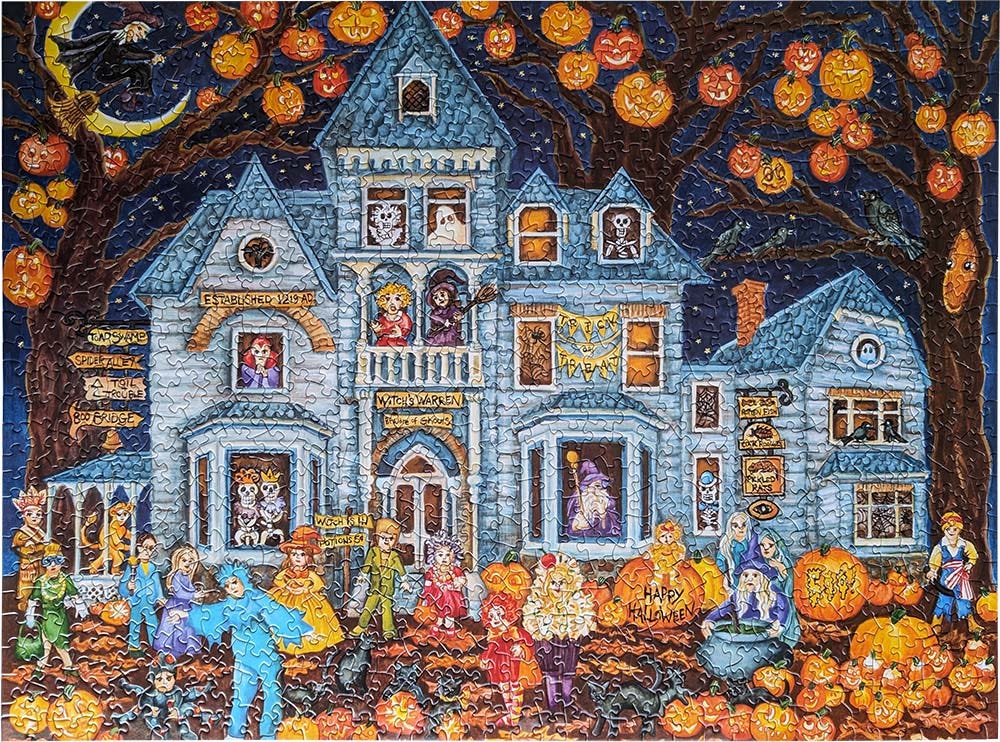 Bits & Pieces Haunted House Costume Party Jigsaw Puzzle