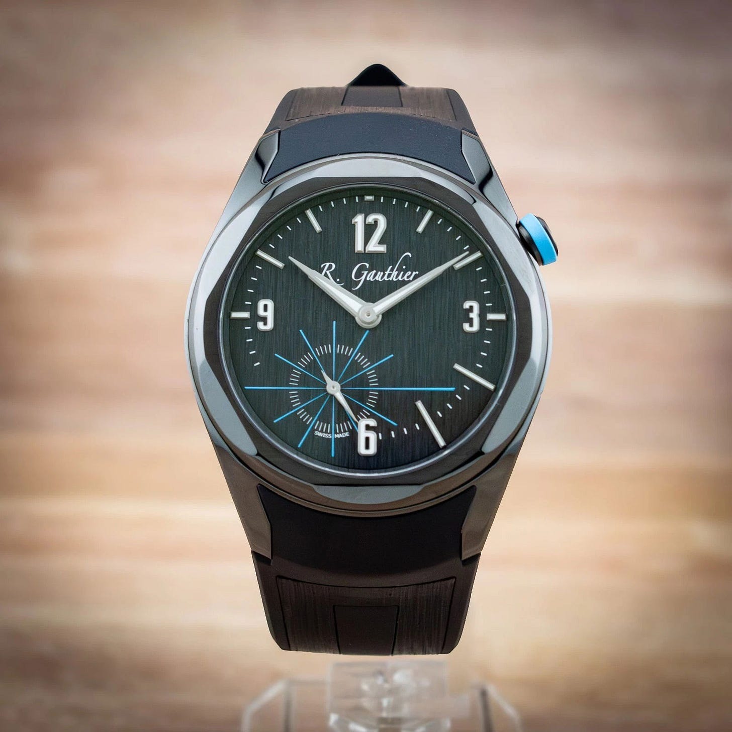 Romain Gauthier C by Romain Gauthier 41 Titanium / Black / Arabic / Strap - Limited to 38 Pieces MON00541 Listing Image 1