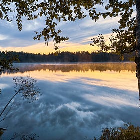 September’s dawn unfolding in the Adirondacks 