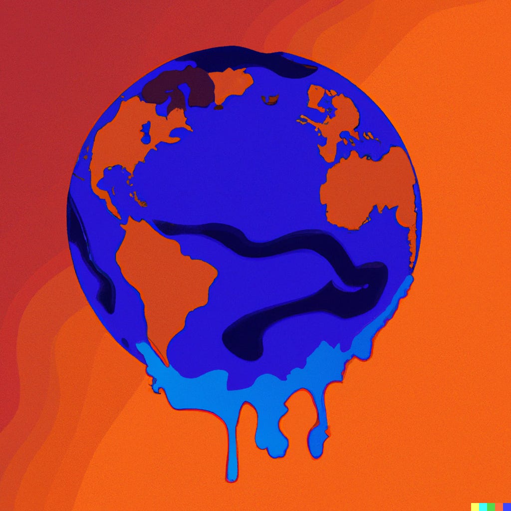 Melting Earth.