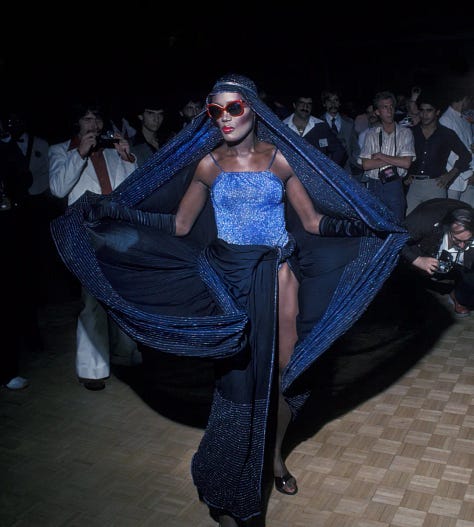Diana Ross, Toni Morrison and Grace Jones dancing in New York.