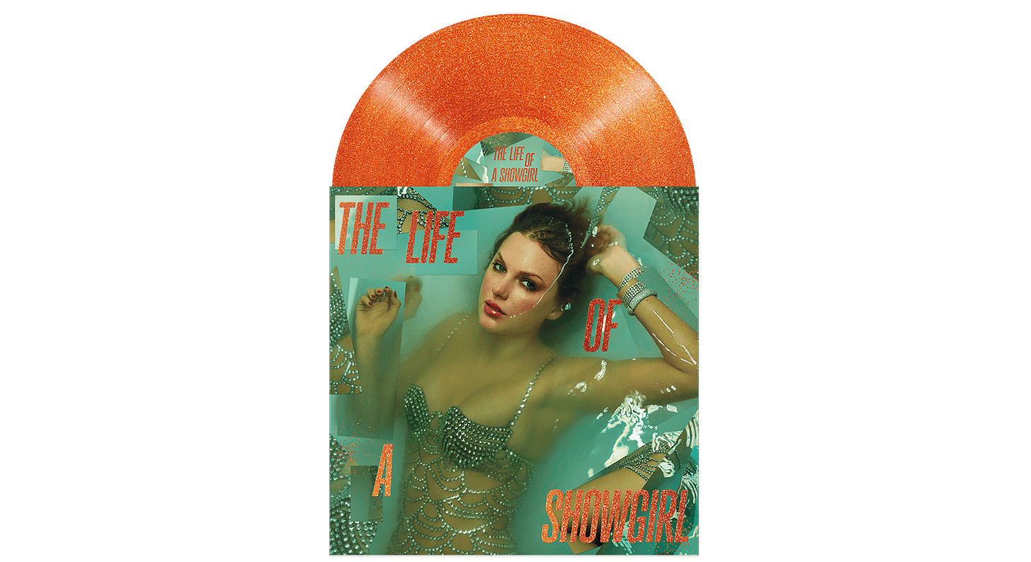 Taylor Swift The Life of a Showgirl | Portofino Orange Glitter Vinyl