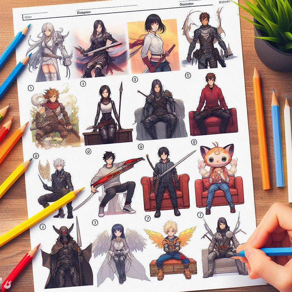 Character design quiz