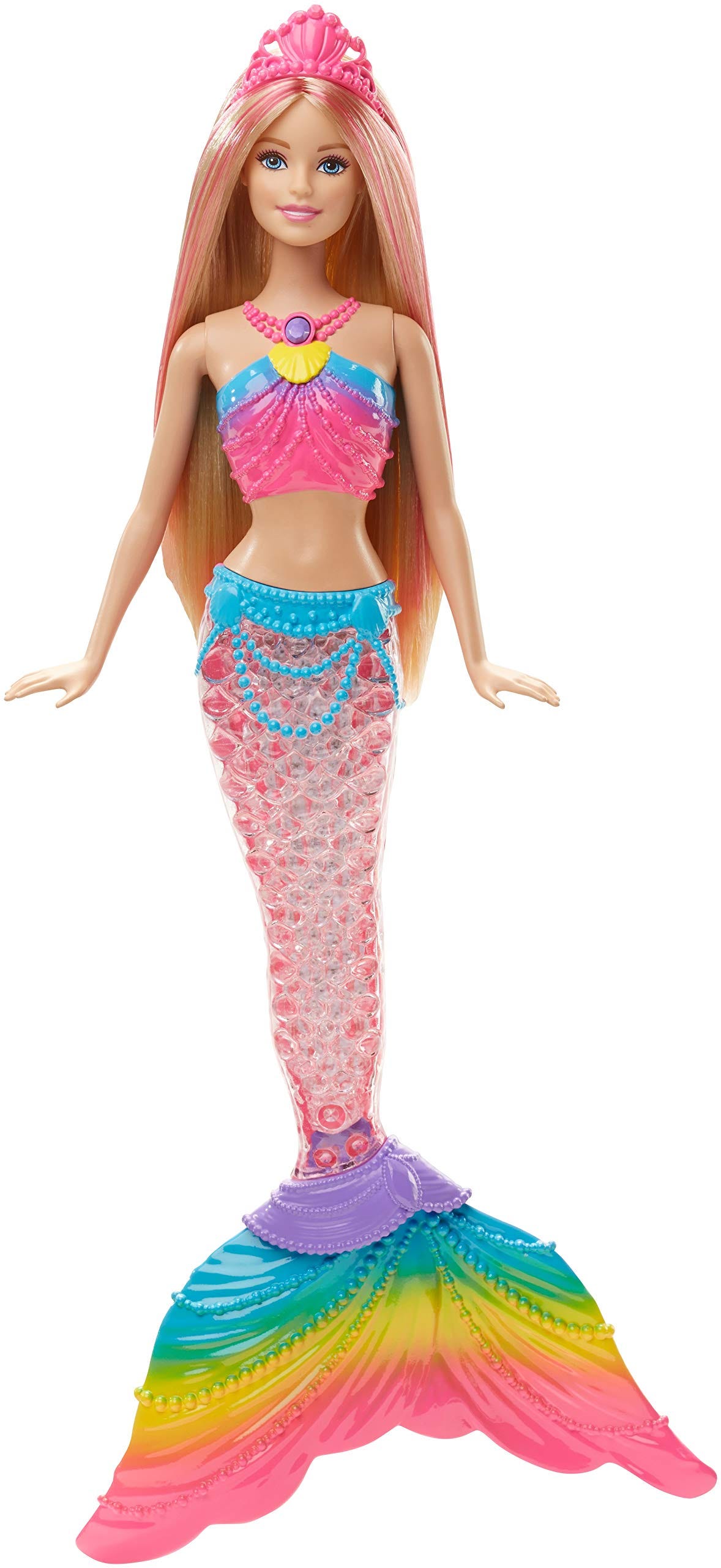 Amazon.es: Barbie Sirena Luces De Arcoíris: Juguetes y juegos