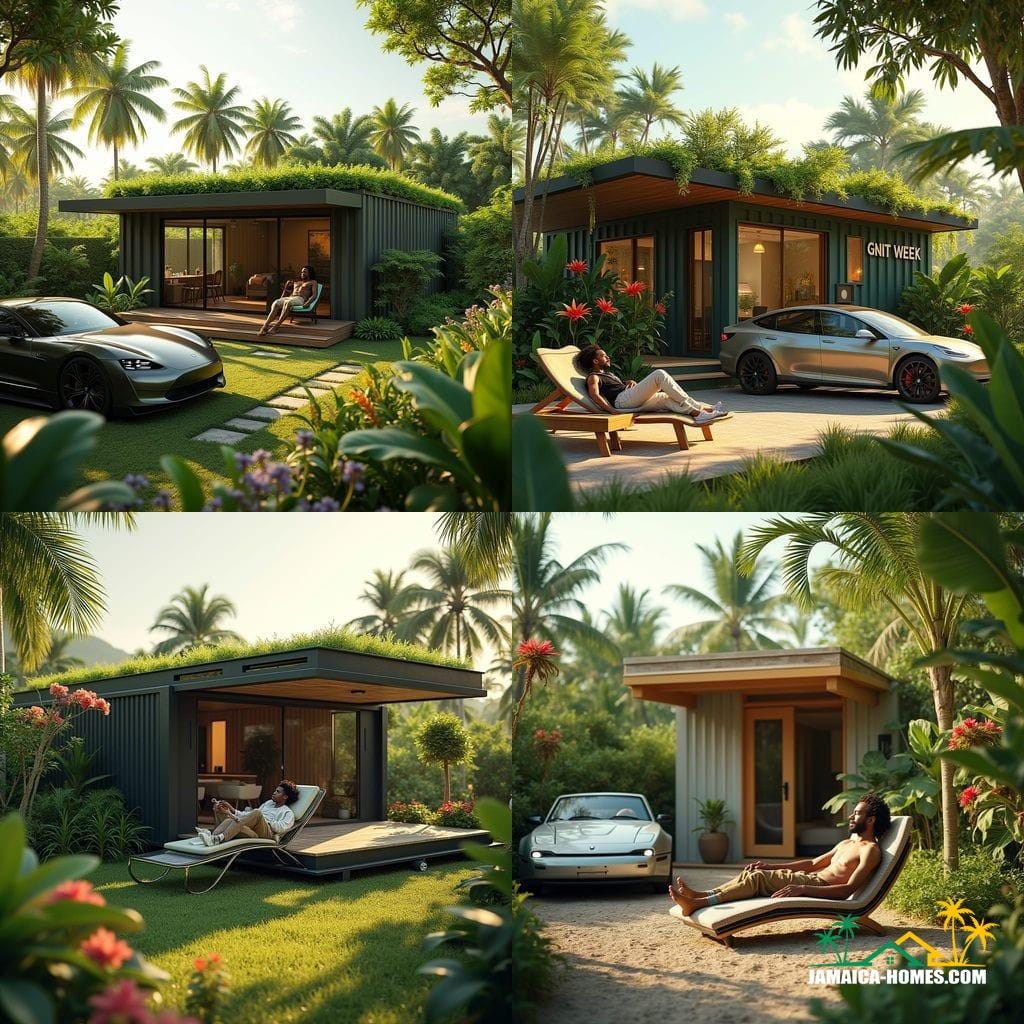 Kingston Container Home with Tropical Garden