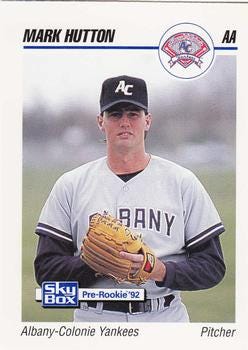 1992 SkyBox Team Sets #12a Mark Hutton Front 1992 SkyBox Team Sets #12a Mark Hutton Front