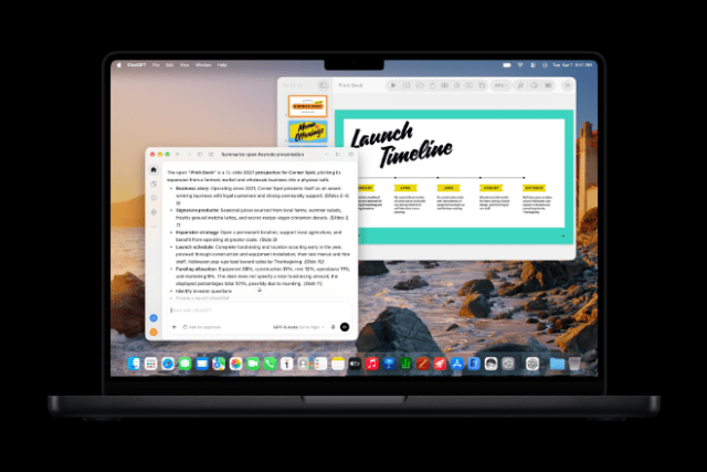 MCP support enables external AI agents and tools to read content, perform edits, and execute automated actions directly in Keynote, Pages, and Numbers.