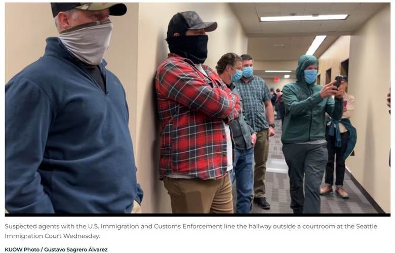 possible ICE agents in Seattle possible ICE agents in Seattle