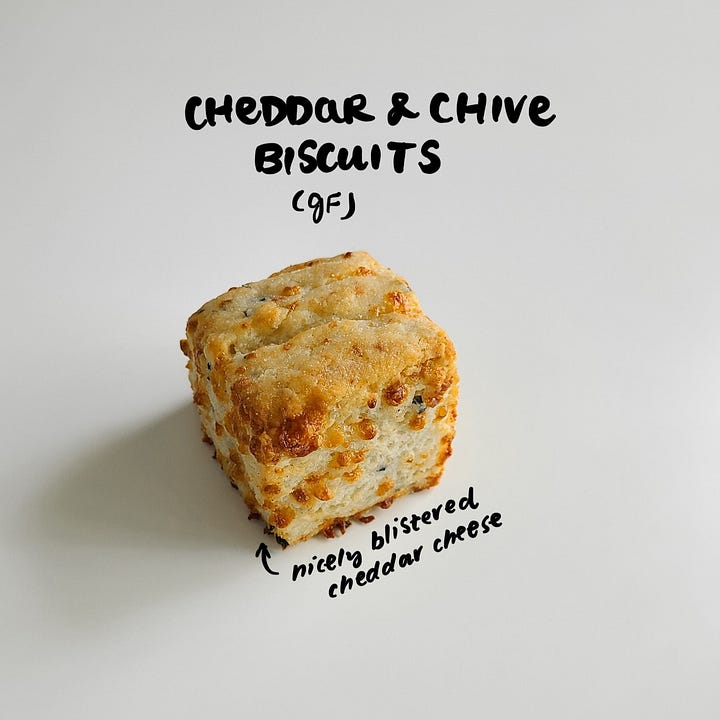 gluten-free cheddar and chive biscuit