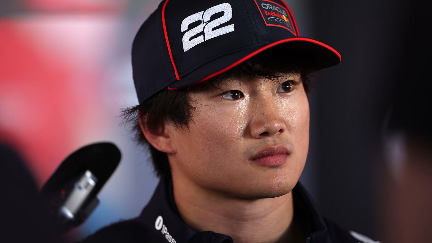 Yuki Tsunoda has finished in points four times since signing with Red Bull Racing | Credit: Formula One