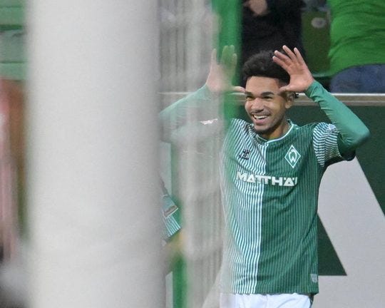 Justin Njinmah: Who is the former Borussia Dortmund winger turning heads at  Werder Bremen? | Bundesliga