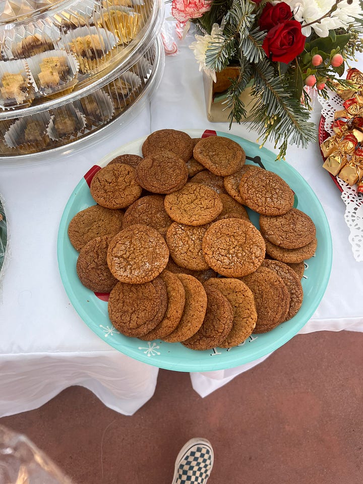 Ginger Molasses Cookies & Biscotti