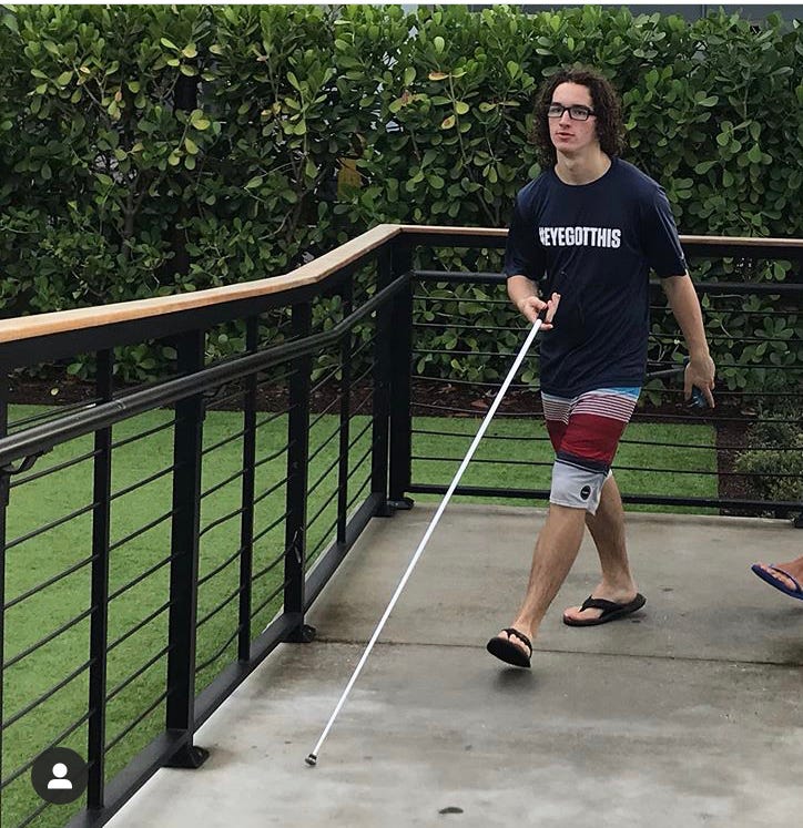 kai with cane kai with cane