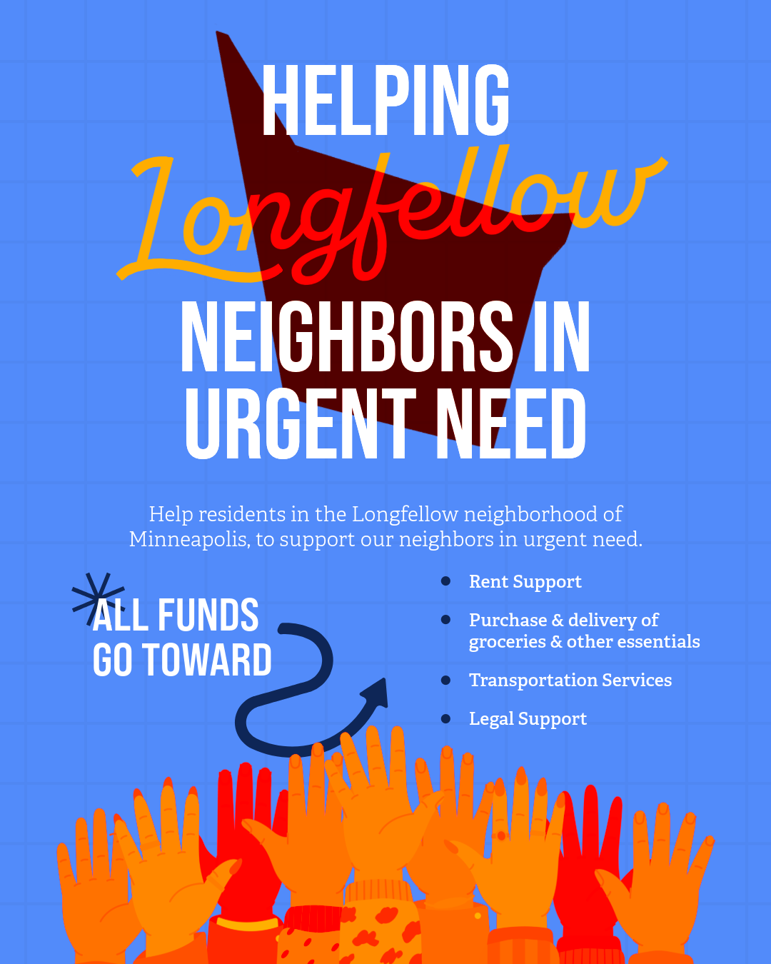 Image with the above info about Helping Longfellow Neighbors in Urgent Need Image with the above info about Helping Longfellow Neighbors in Urgent Need