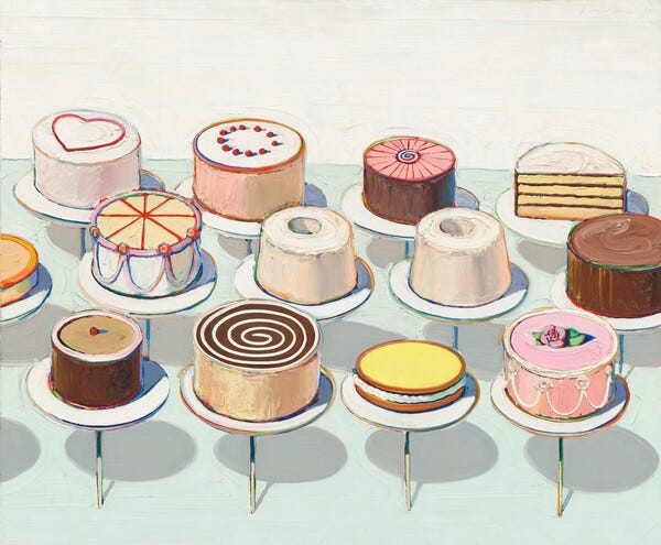 Wayne Thiebaud and starting over – Two Coats of Paint Wayne Thiebaud and starting over – Two Coats of Paint