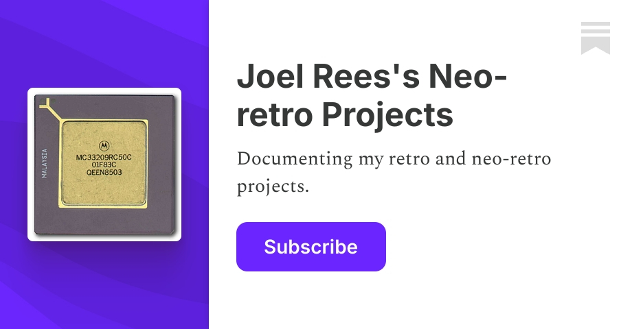 Joel Rees's Neo-retro Projects | Substack