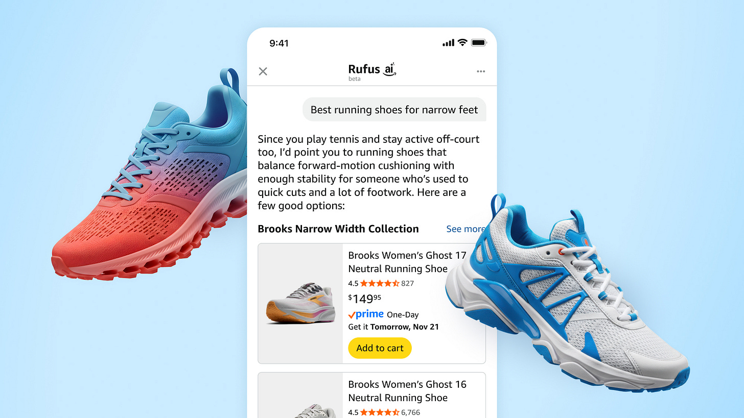 Rufus AI-powered running shoe recommendations for narrow feet Rufus AI-powered running shoe recommendations for narrow feet