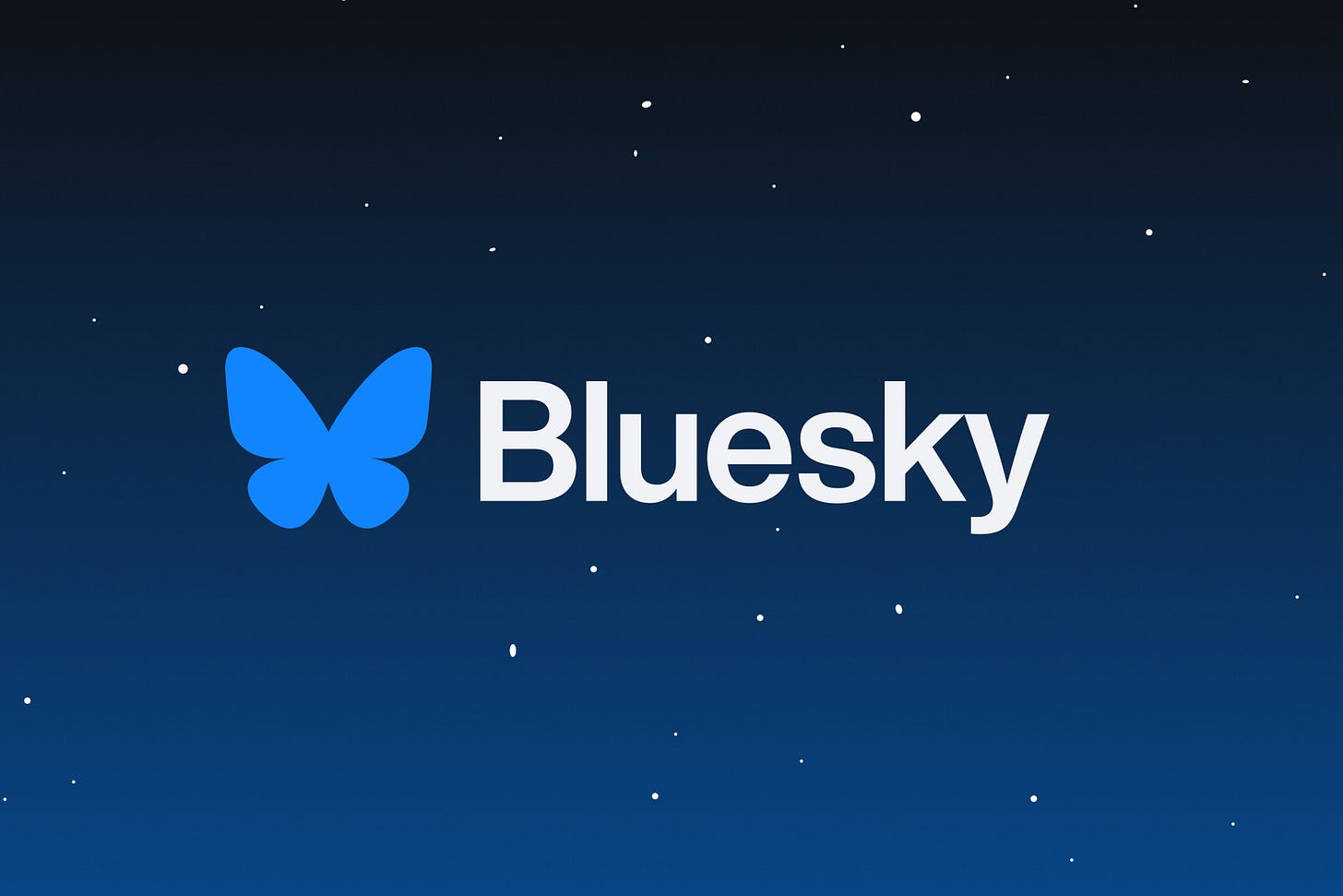 A graphic of the Bluesky logo.